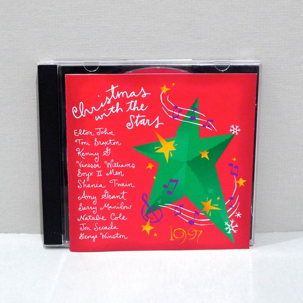 Christmas With The Stars CD 1997 Vintage Holiday Songs & Carols Compact Disc / Elton John Step Into Christmas, Boyz II Men - Mohawk Music