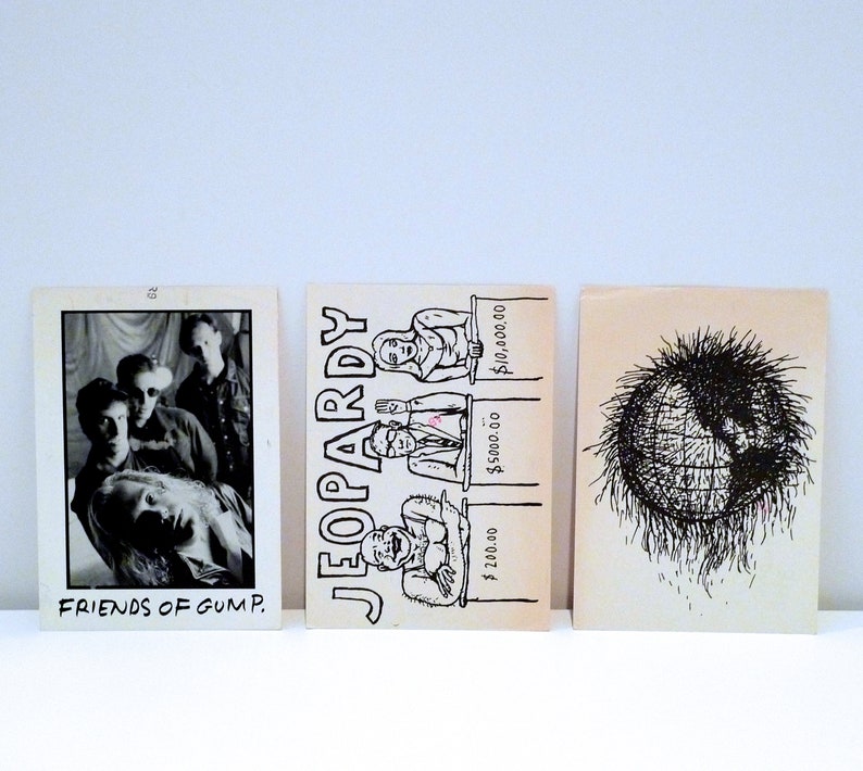 Sons of Freedom Gump Postcard Set 1991 Vintage Canadian Alternative Rock Band Don Harrison Don Binns Don Short 90s Mohawk Music Records