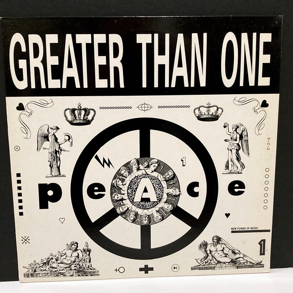 Greater Than One - Peace & Computer Dub - Vinyl Record 12-inch Single Vintage 1988 UK import Lee Newman Michael Wells Industrial Techno Band