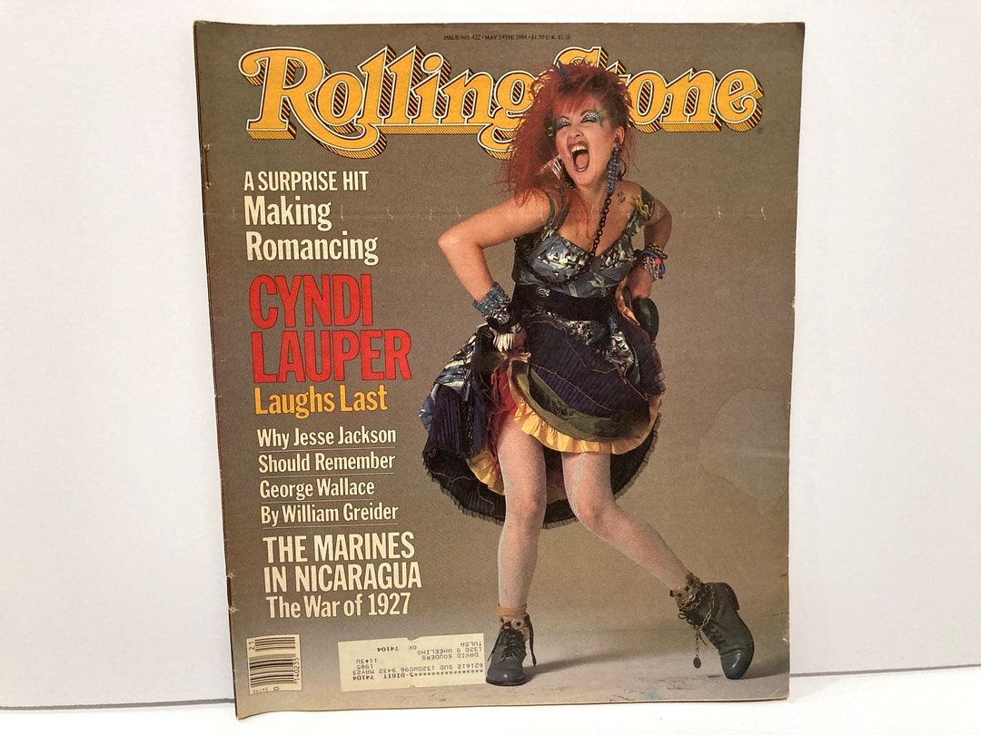 Cyndi Lauper Rolling Stone Magazine Vintage May 24, 1984 Issue 422 REM