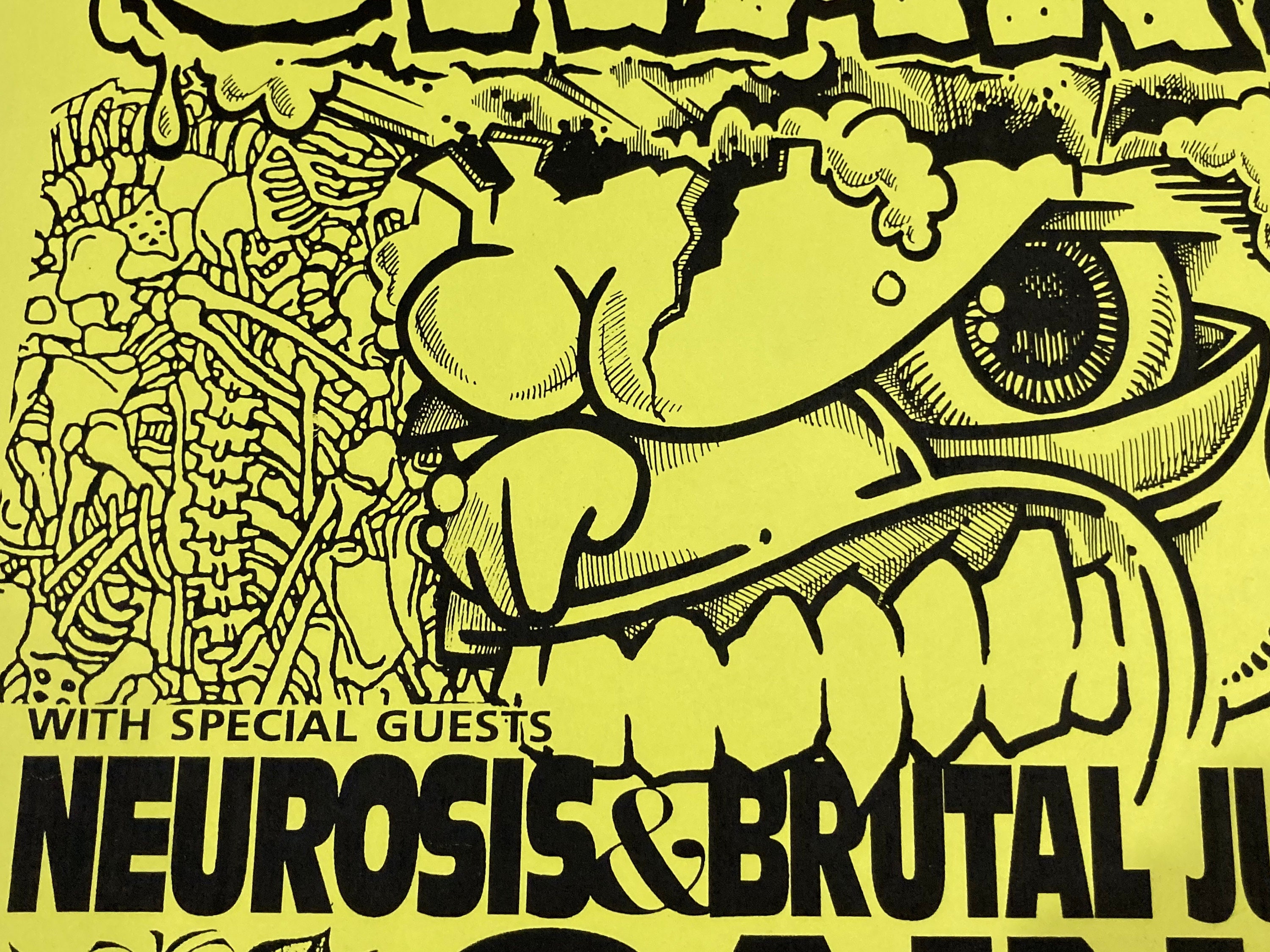 Gwar Poster - November 21, 1995 Concert With Neurosis