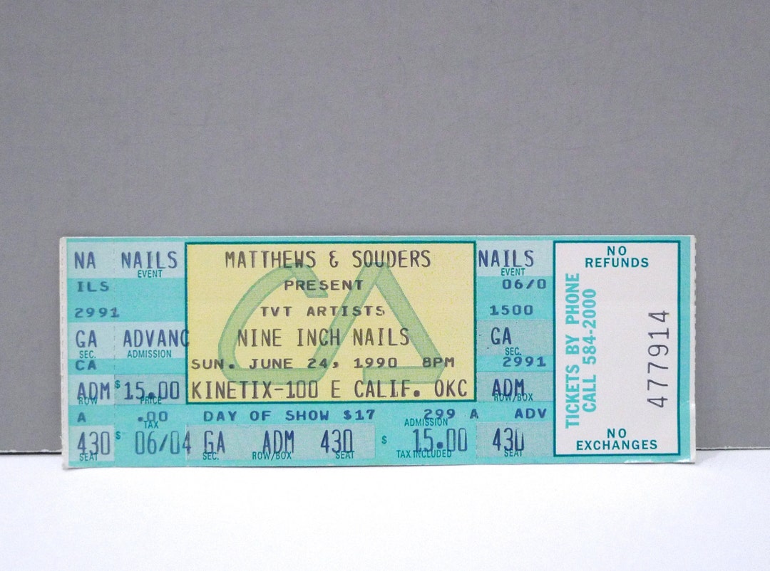 NINE INCH NAILS TICKET PRICES visual data 2