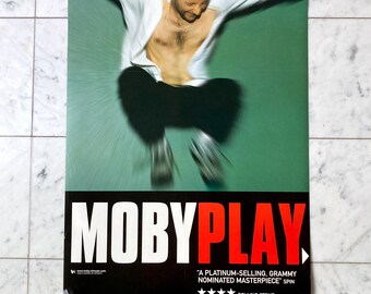 Moby Play Poster - Original Vintage 1999 - 2-sided for Record