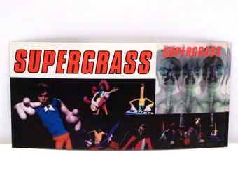 Supergrass Sticker Sheet - Pumping On Your Stereo 1999 / Original Stickers / Gaz Rob Coombes / Indie Britpop / UK England / Mohawk Music