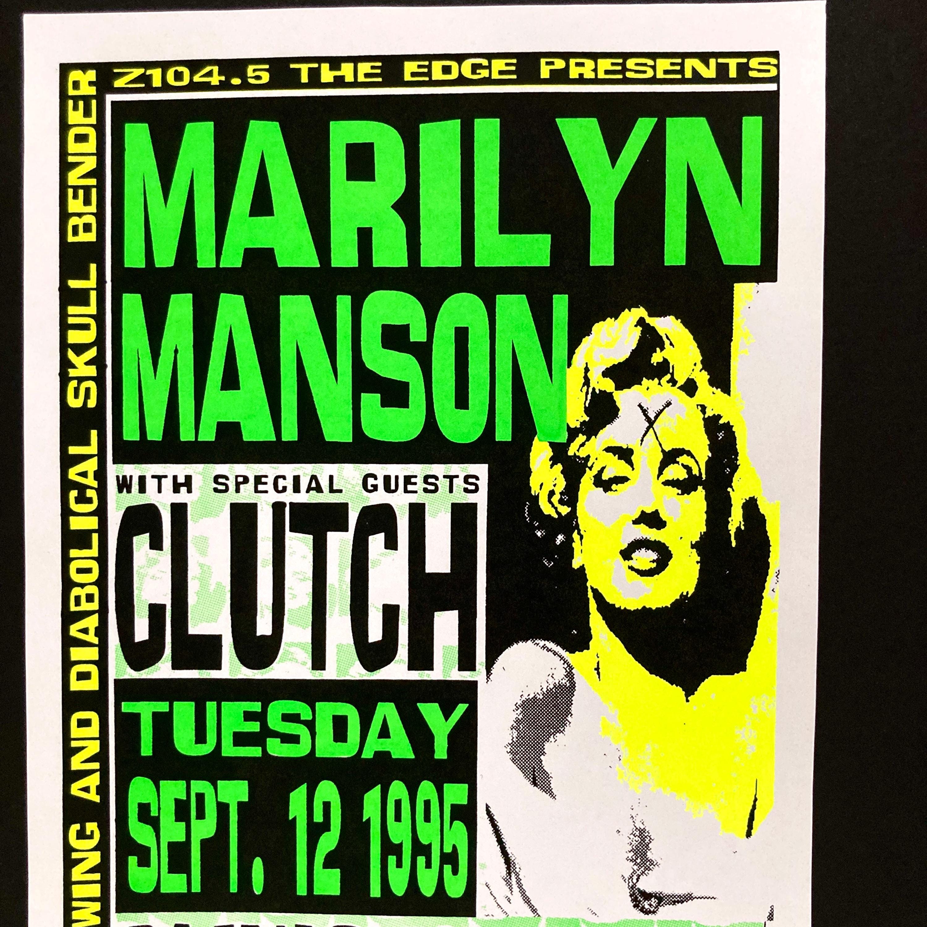 Clutch & Marilyn Manson Poster - Artist Numbered Screen Print