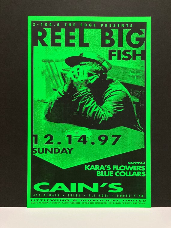 Reel Big Fish Poster December 14, 1997 Live Concert Tour Vintage