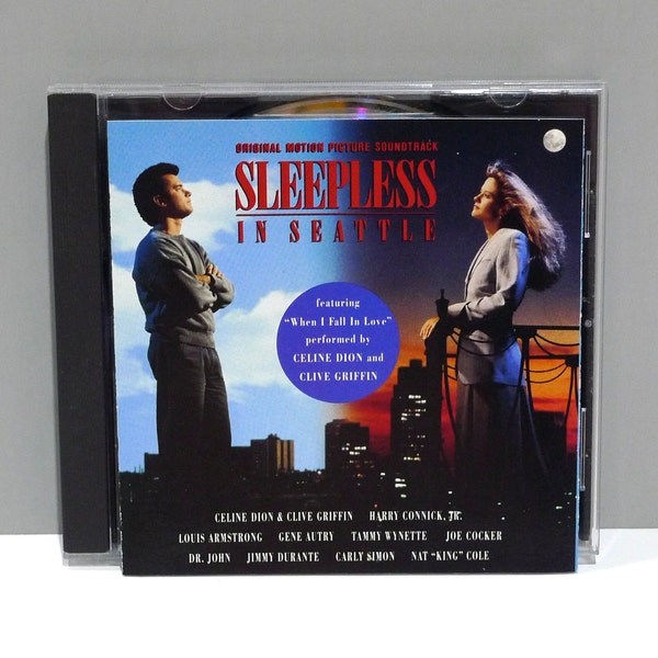 Sleepless in Seattle CD 1993 / Original Motion Picture Soundtrack Compact Disc Vintage When I Fall In Love Celine Dion /Mohawk Music Records