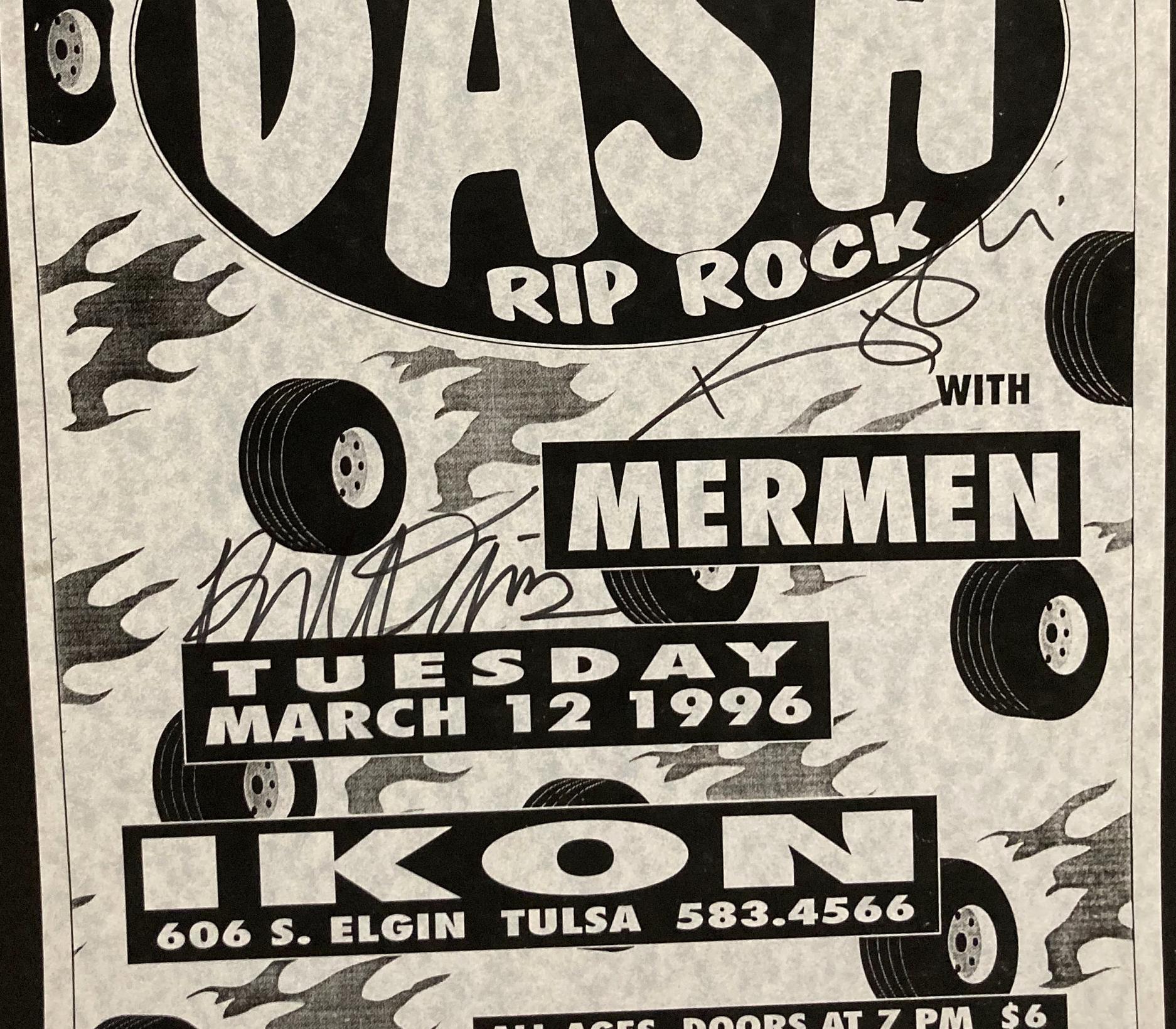 Dash Rip Rock Autographed Poster - March 12, 1996 Concert / Ikon Club ...