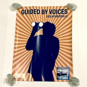 Póster original de Guided By Voices - Simulacros de aislamiento (2001) / Banda de indie rock alternativo / Robert Pollard / Original TVT Records / Mohawk Music
