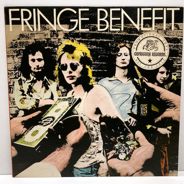 Fringe Benefit Debut Vinyl Record - Vintage 1977 Classic Rock Band - Dorset England British Group - All in Vain - Mohawk Music Records Store