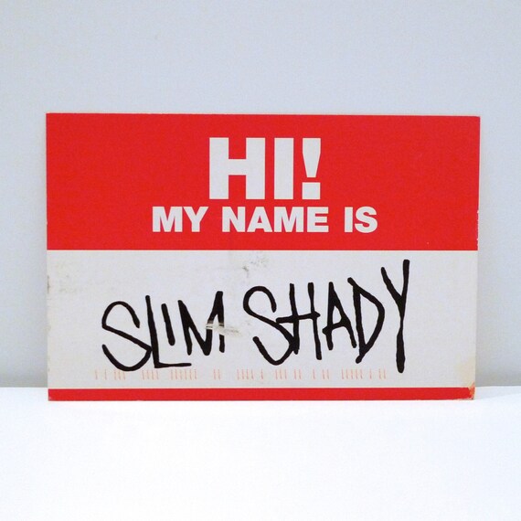 Eminem Postcard 1998 Vintage The Slim Shady Release Band Card Etsy