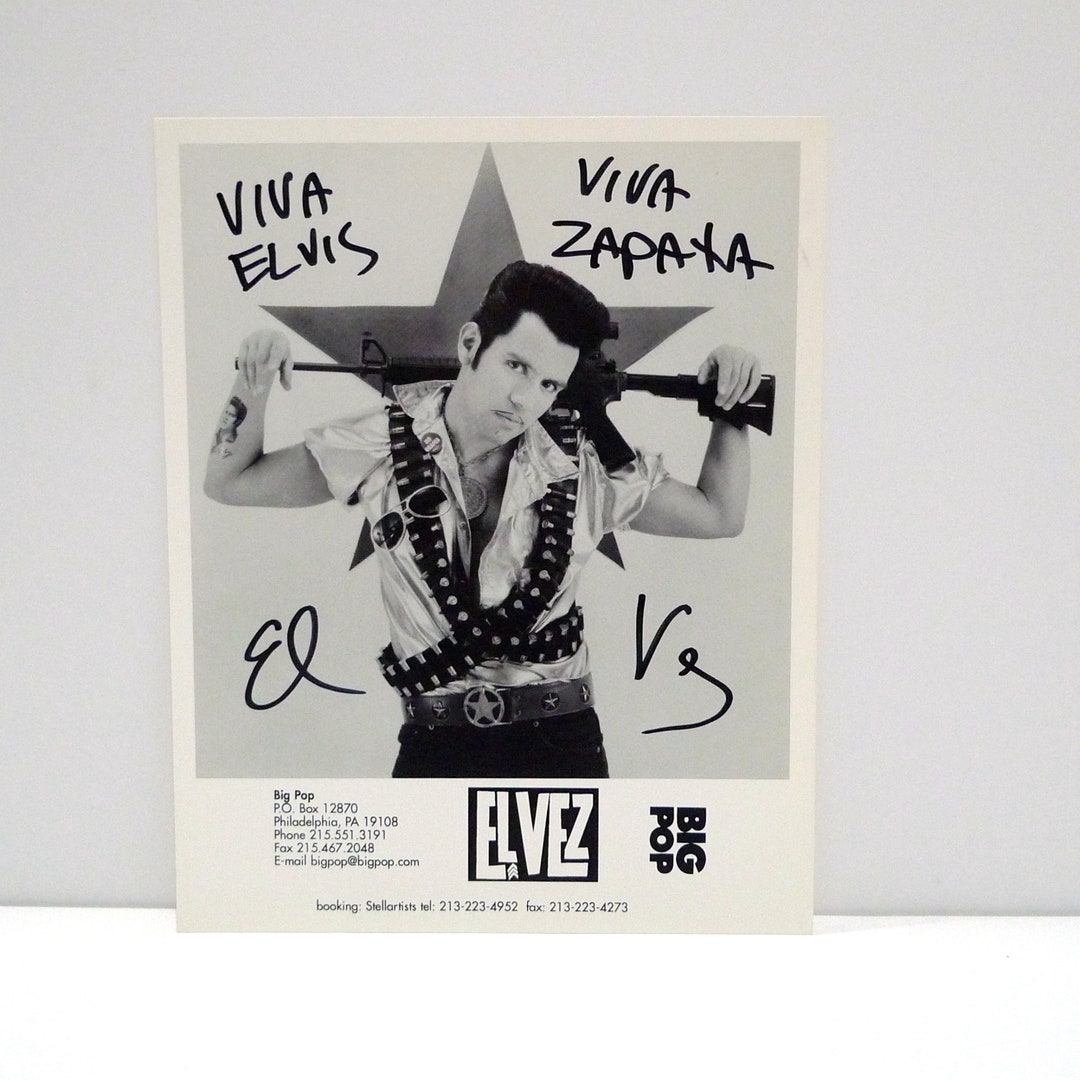 El Vez Signed Photograph Viva Elvis Viva Zapata 1997 Etsy