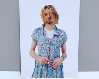 Kurt Cobain Postcard (nirvana) - National Portrait Gallery London