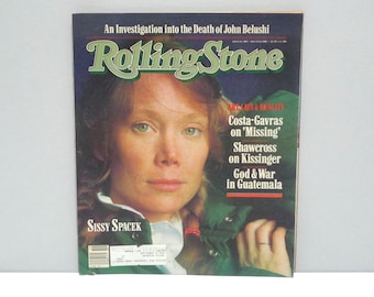 Sissy Spacek - Rolling Stone Magazine - May 13 1982 - Issue 369 - John Belushi, Costa Gavras, Tom Brokaw, UK Electronic Bands - Mohawk Music