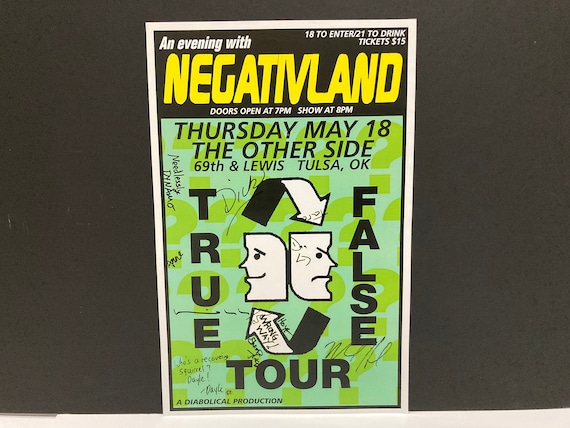 Negativland Poster - Autographed - May 18, 2000 Concert / Original