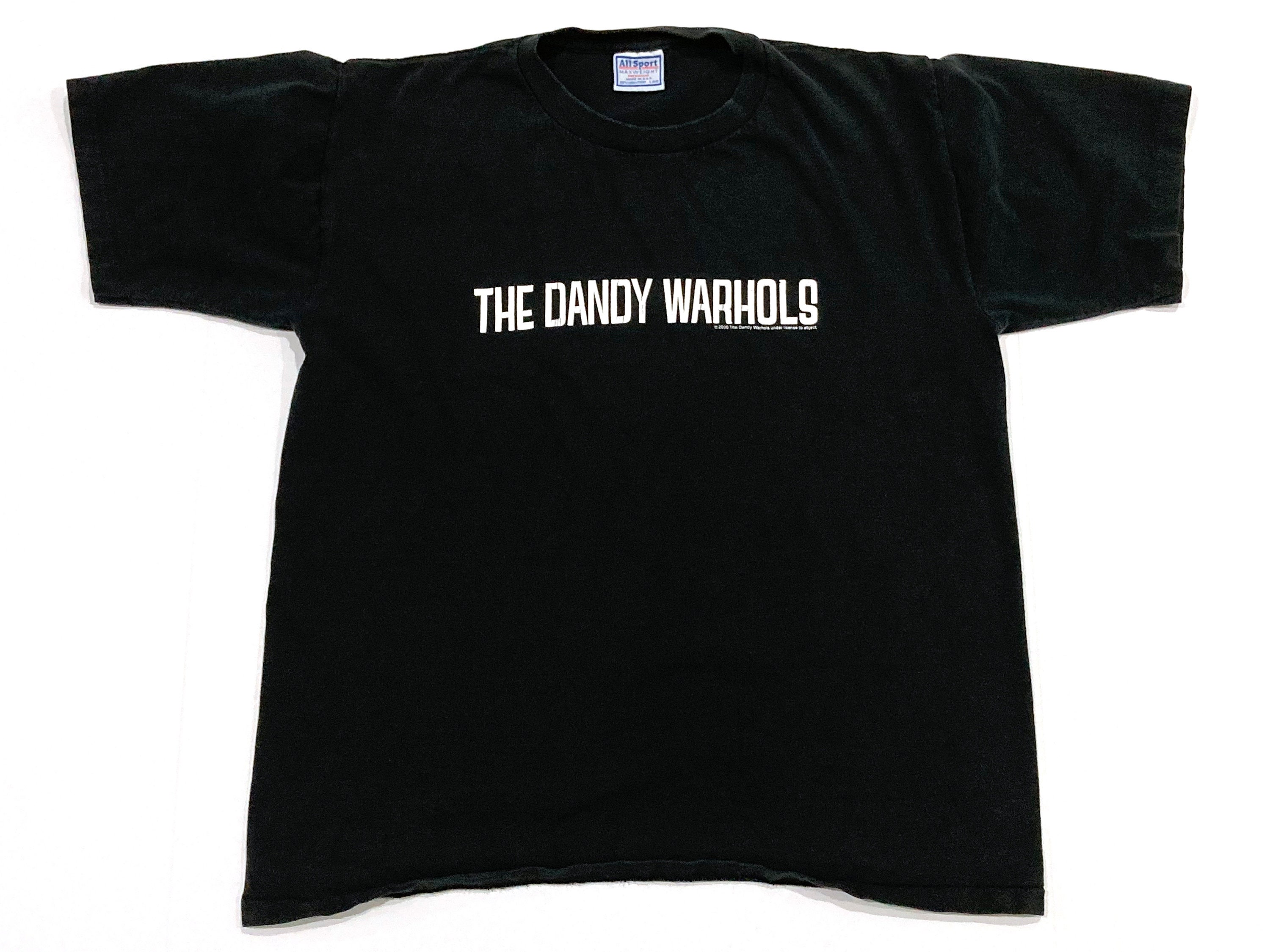 The Dandy Warhols T Shirt Vintage 2000 Band Logo Black