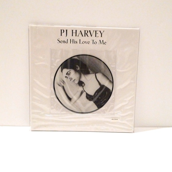 PJ Harvey Vinyl Vintage Picture Disc Record Single 45 rpm UK import 7" Huge Foldout Poster Send His Love To Me b-side BBC Radio Show 90's