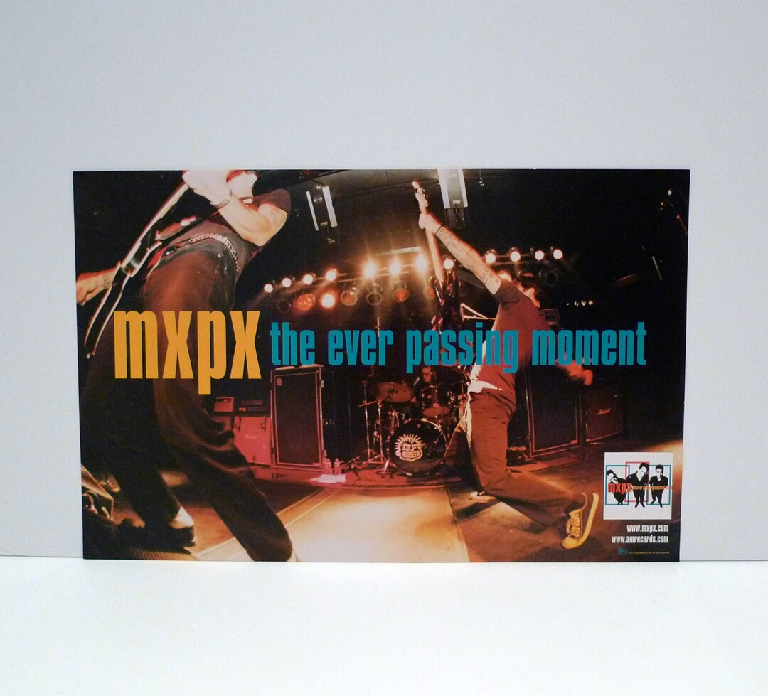 Mxpx Poster the Ever Passing Moment Vintage 2000 Release Flyer