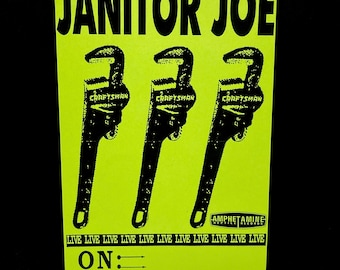 Janitor Joe Handbill Flyer Mini - Poster - Vintage 1993