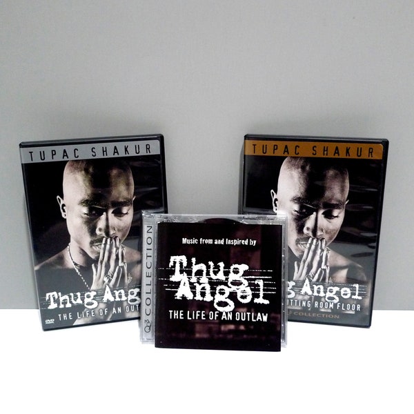 Tupac Shakur - Thug Angel 2 DVDs / CD Set / Off The Cutting Room Floor /The Life of an Outlaw / Bonus Features Mohawk Music Record Store