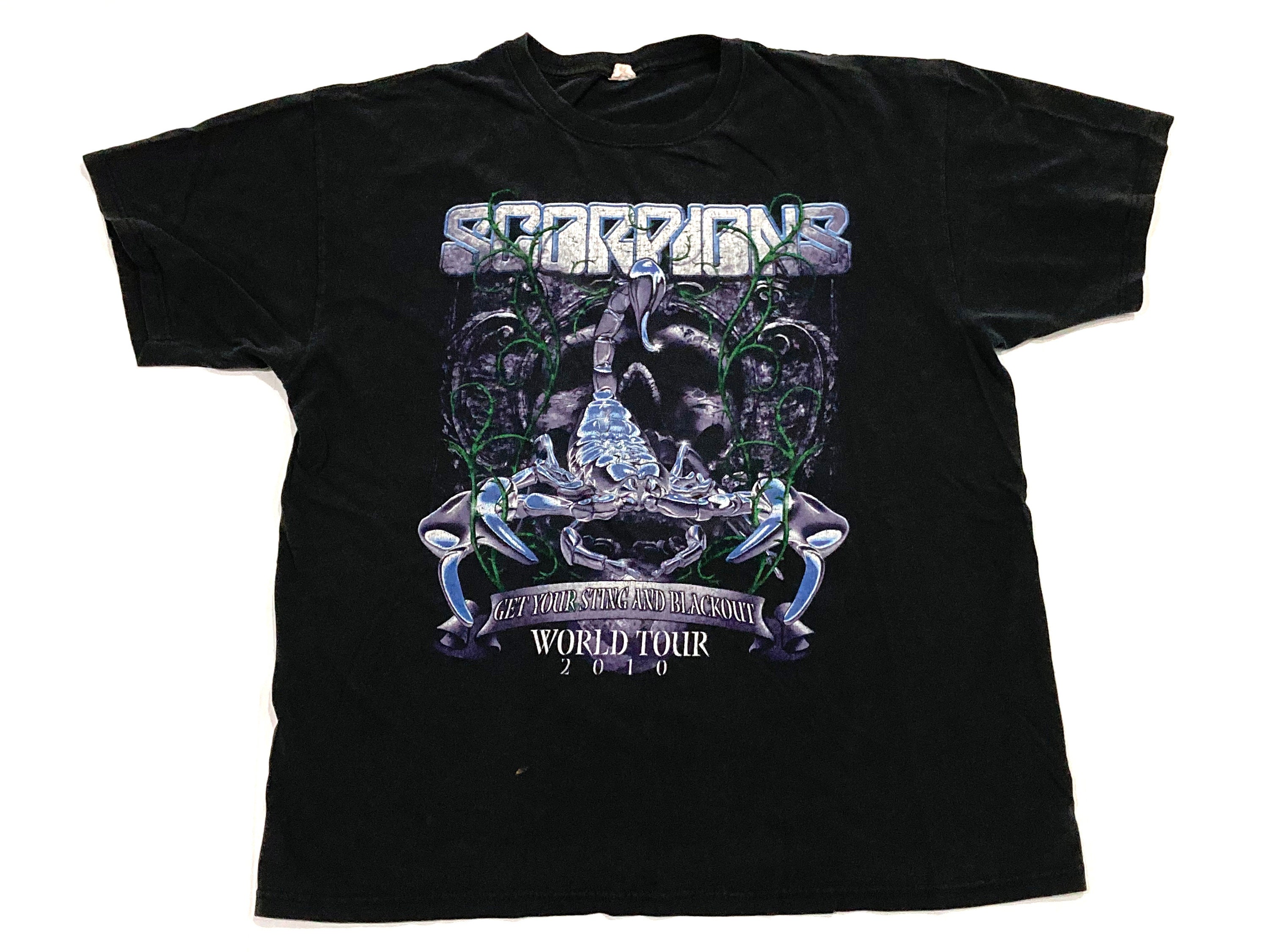 The Scorpions T Shirt Live Concert World Tour Get Your Sting Etsy