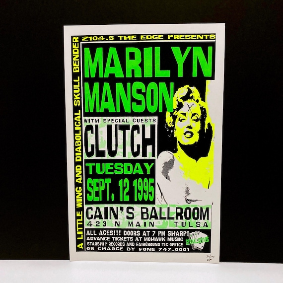Clutch & Marilyn Manson Poster - Artist Numbered Screen Print