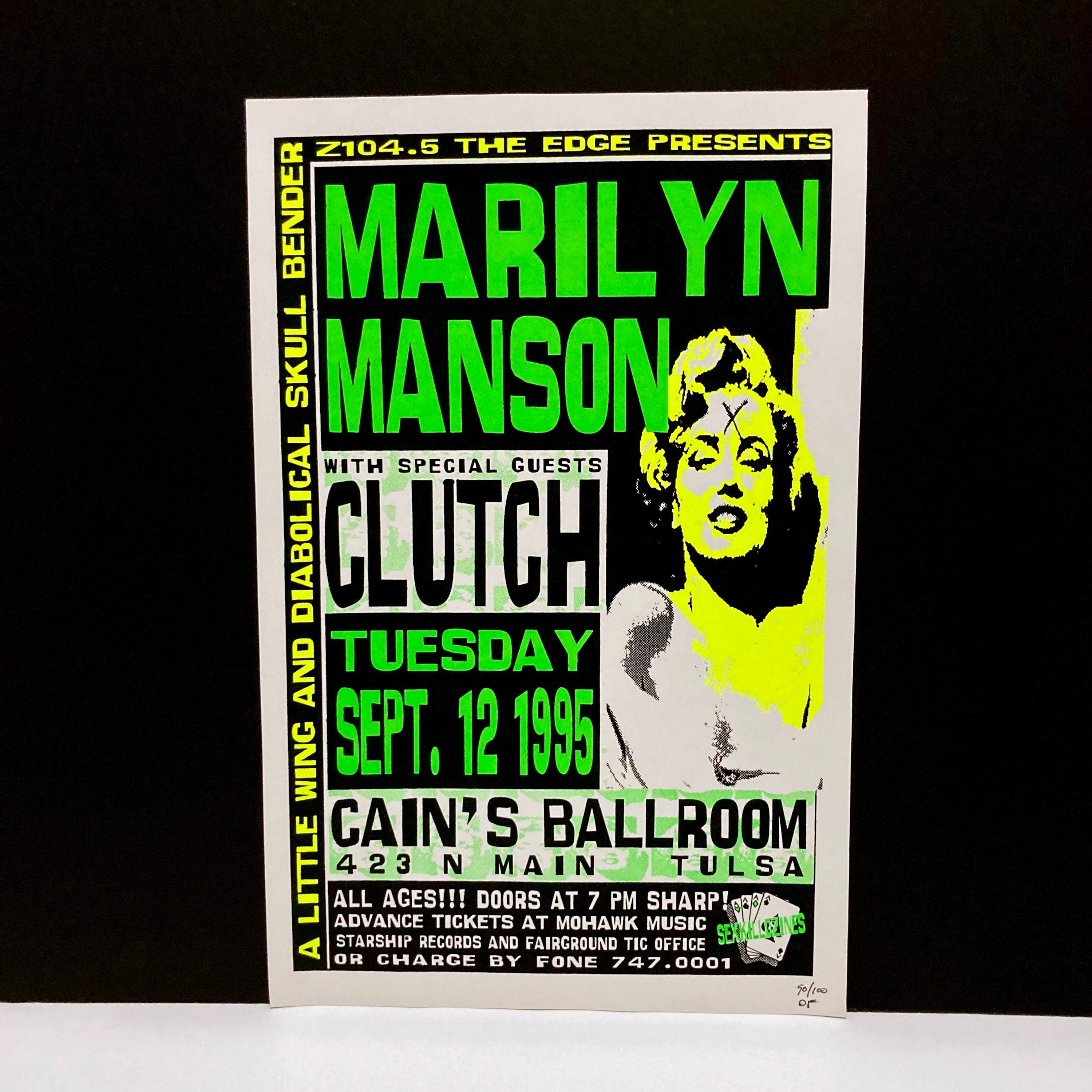 Vintage Marilyn Manson Poster (Mid-Late 1990s) #198659