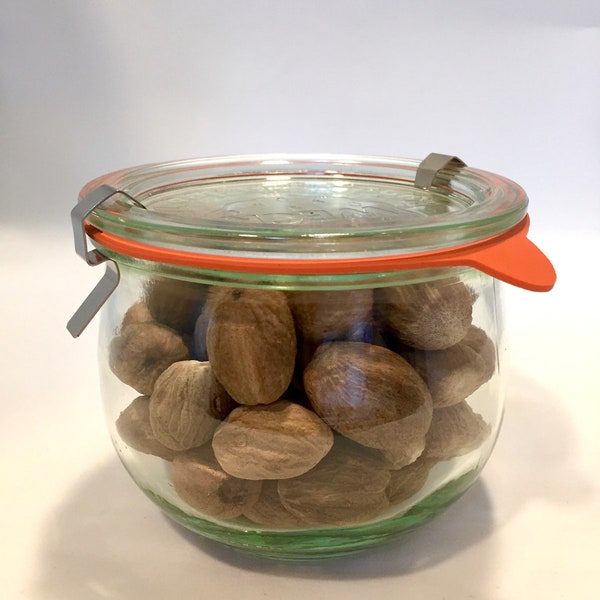Weck jar for storage - large, round - holds almost 20 oz