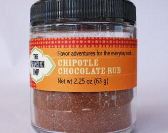 Chipotle Chocolate Rub Seasoning & Recipes - 1.5, oz, 3.25 oz, 6.5 oz, or 1 lb