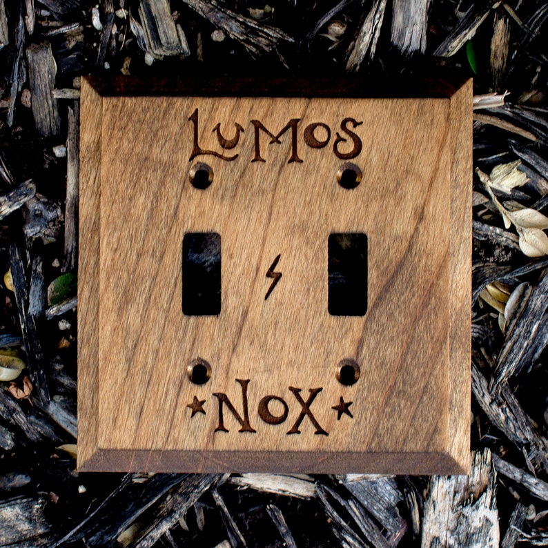 harry potter lumos nox light switch cover etsy