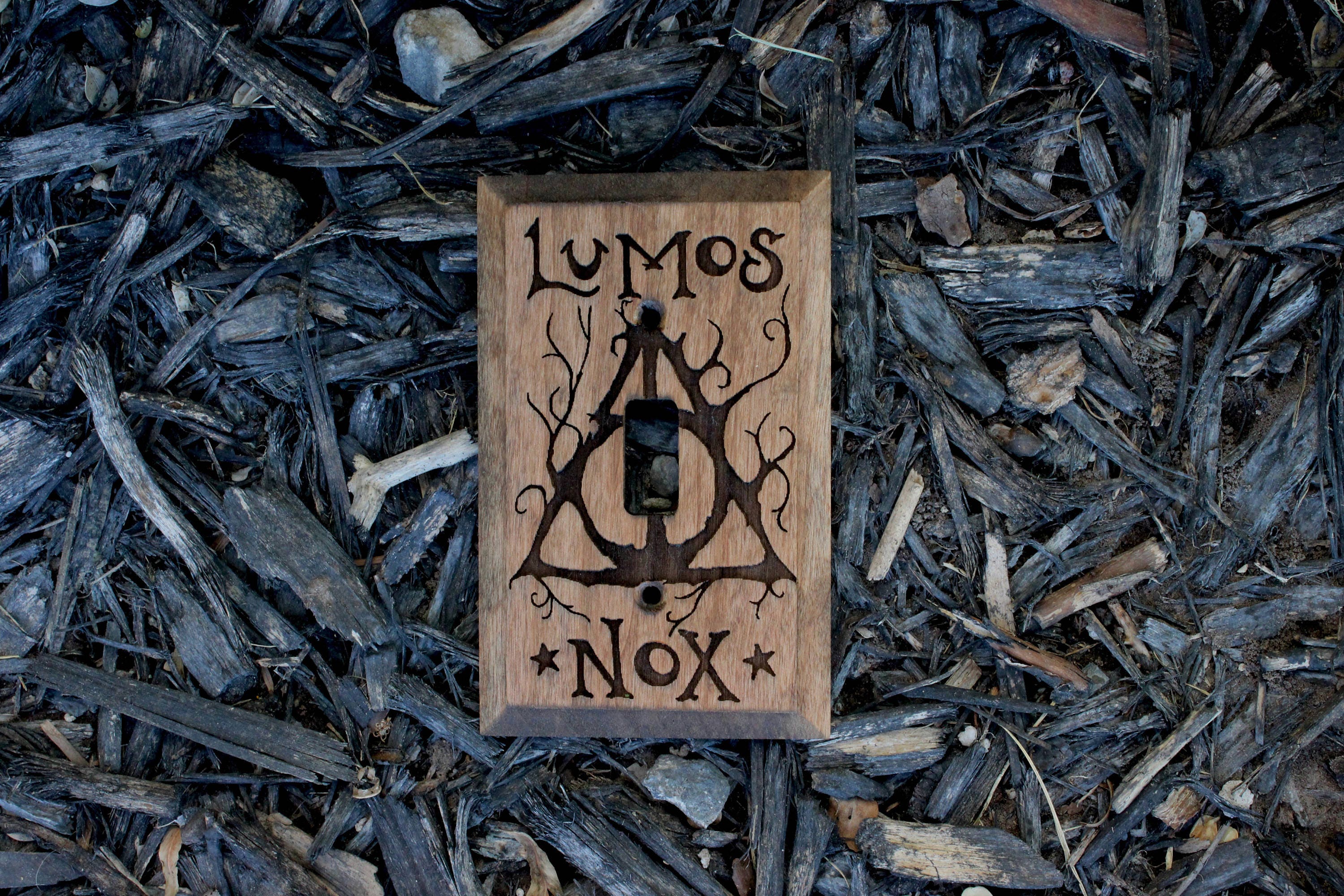 Harry Potter light switch cover Lumos Nox and Deathly | Etsy