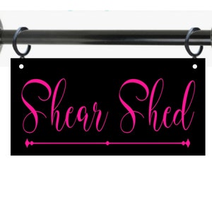 Custom 2-Sided 6&quot;x12&quot; Black Indoor/Outdoor Metal Sign w/Square Corners and w/12&quot; Black Pipe Bracket for Hanging