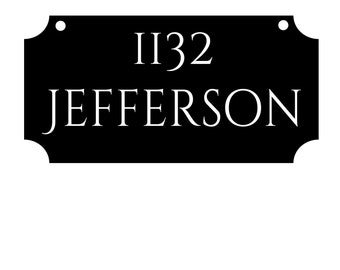 2-Sided Custom/Personalized Metal Indoor/Outdoor Wall Mounted Sign 6x12 - Address, Welcome, Business, Bed&Breakfast, Porch Sign