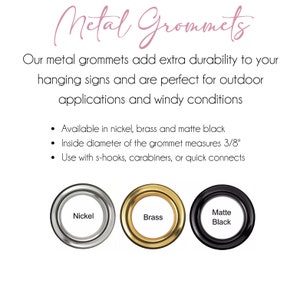 Add Metal Grommets to Sign