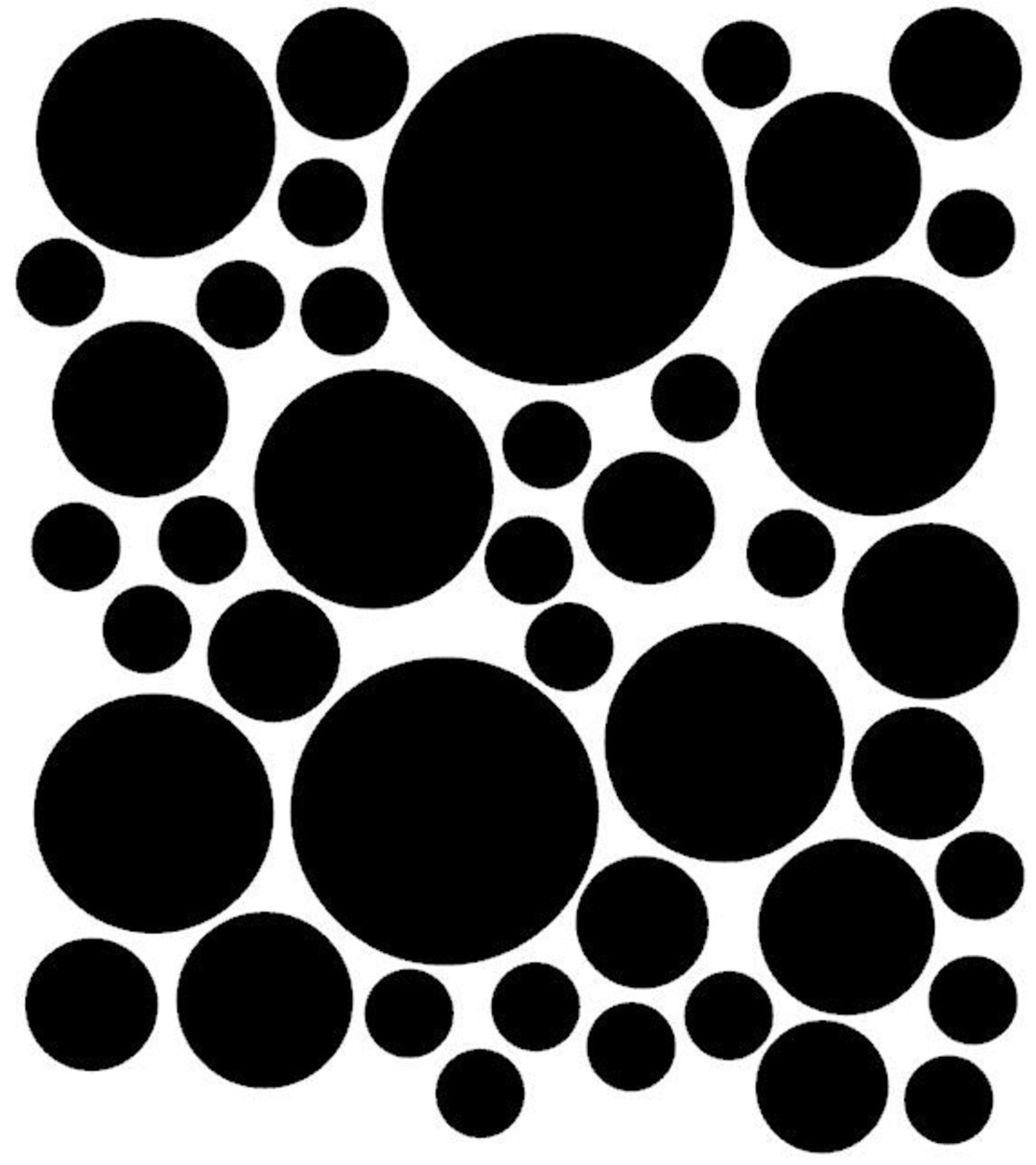 Sheet of 42 Polka Dot Vinyl Decals in Various Sizes - Etsy
