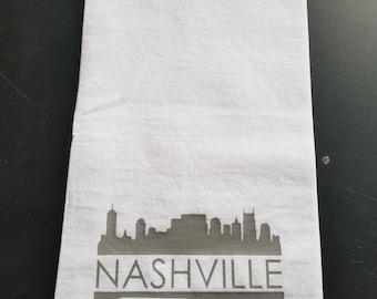 Nashville Syline/GuitarKitchen Flour Sack Towel - Tea Towel