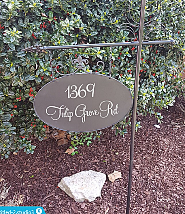 Custom Metal Yard/Garden Sign with Stake | Etsy