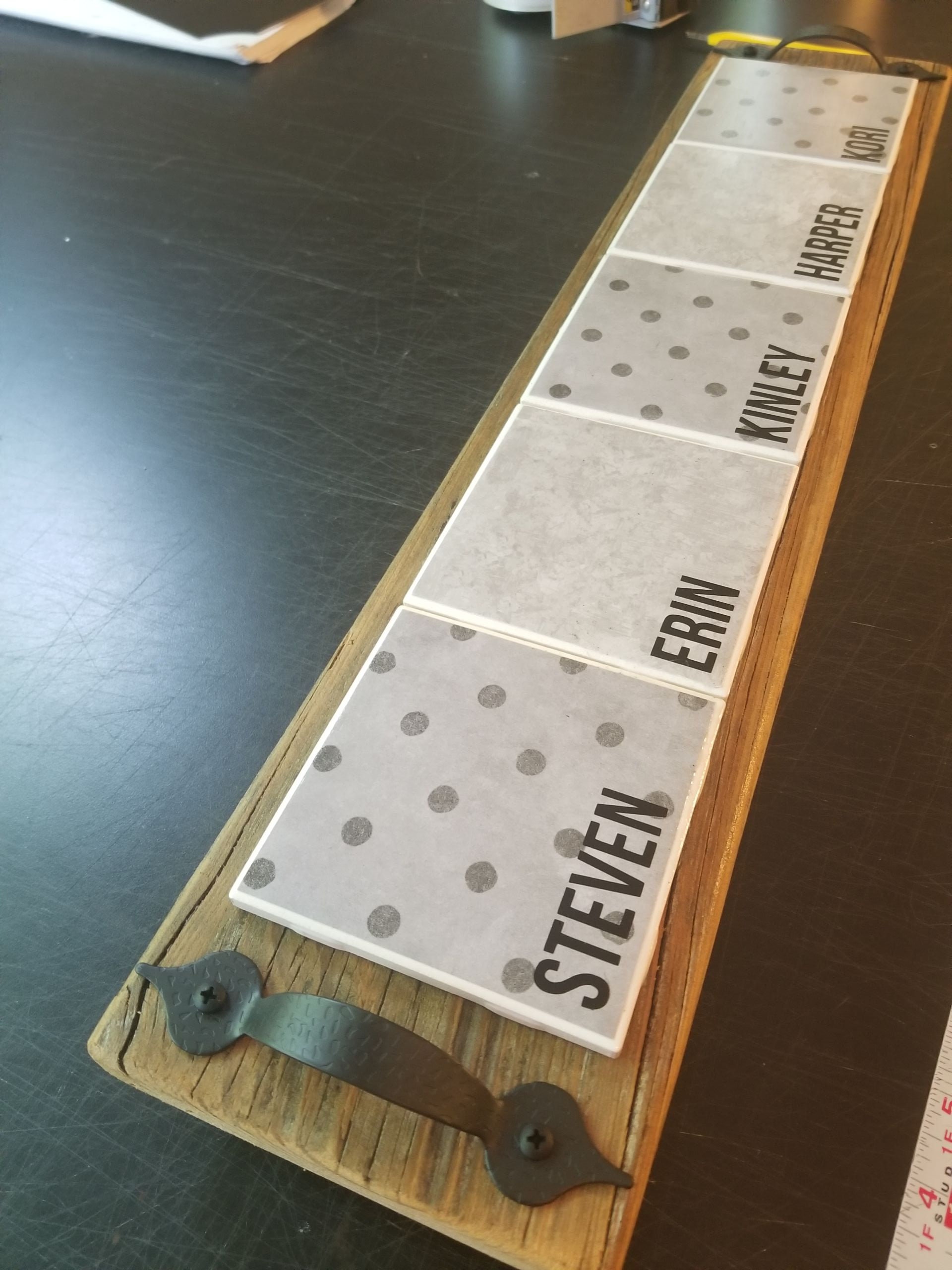 Reclaimed Wood Kitchen Cup Coaster Tray/Glass Etsy