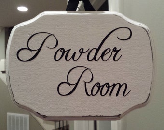 DECAL ONLY - Powder Room/Laundry Room/Pantry/Guest Room Sign Decal