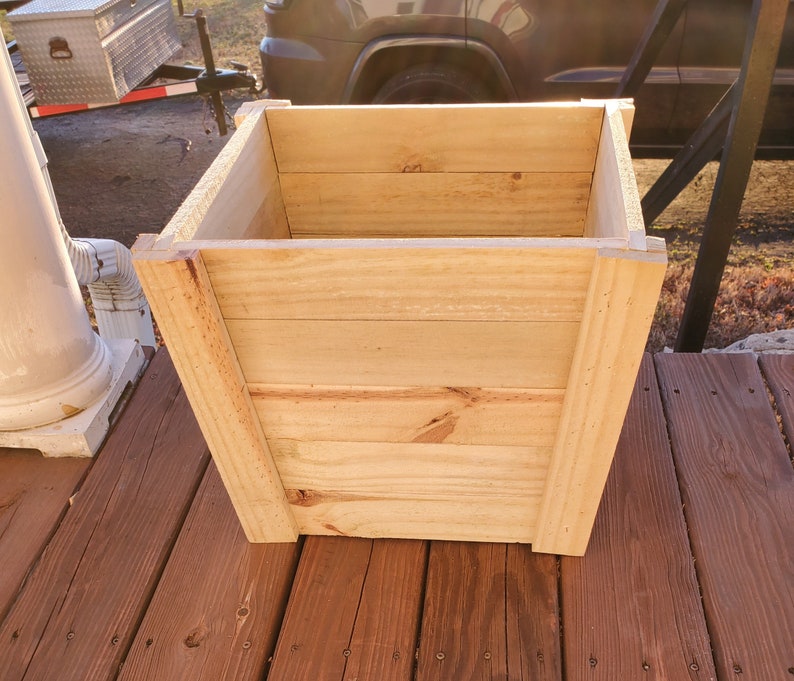 Large Pressure Treated Pine Tapered Planter Boxes Etsy