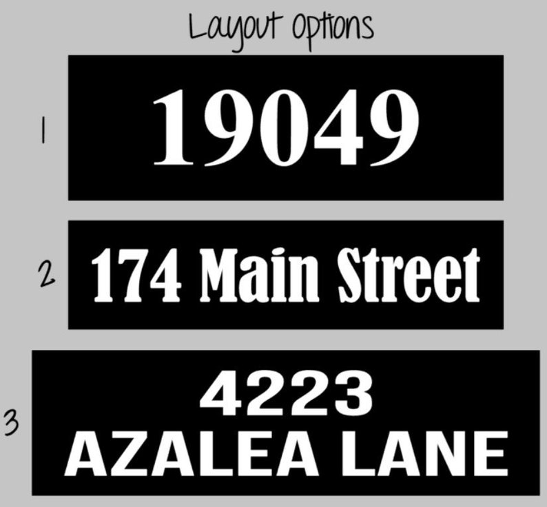 Custom Metal Address Plate/Number Plate for Mailbox image 4