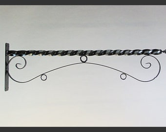 European Style Sign Bracket, Wrought Iron Bracket, Sign Bracket for Custom Sign, Farmhouse, French Country Sign Bracket- 45 INCHES