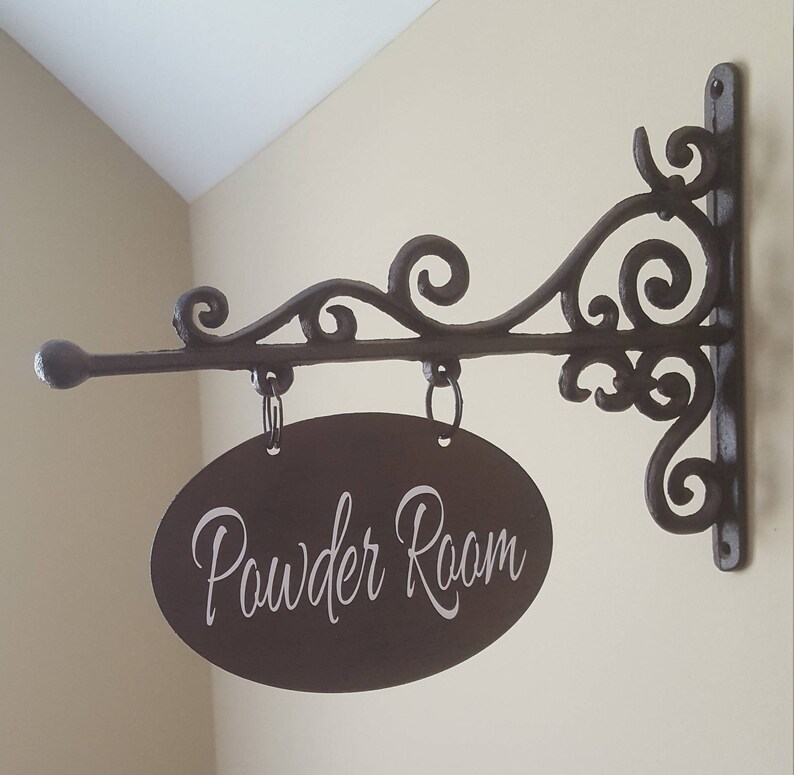 SALE 8x12 OVAL Metal Plaque/bracket With Custom Lettering Etsy