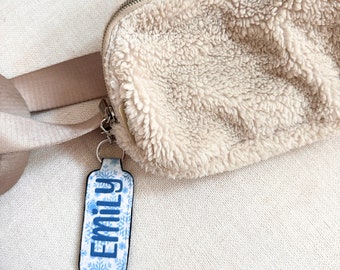 Chapstick Holder Key Chain Personalized with Name and Design/Pattern