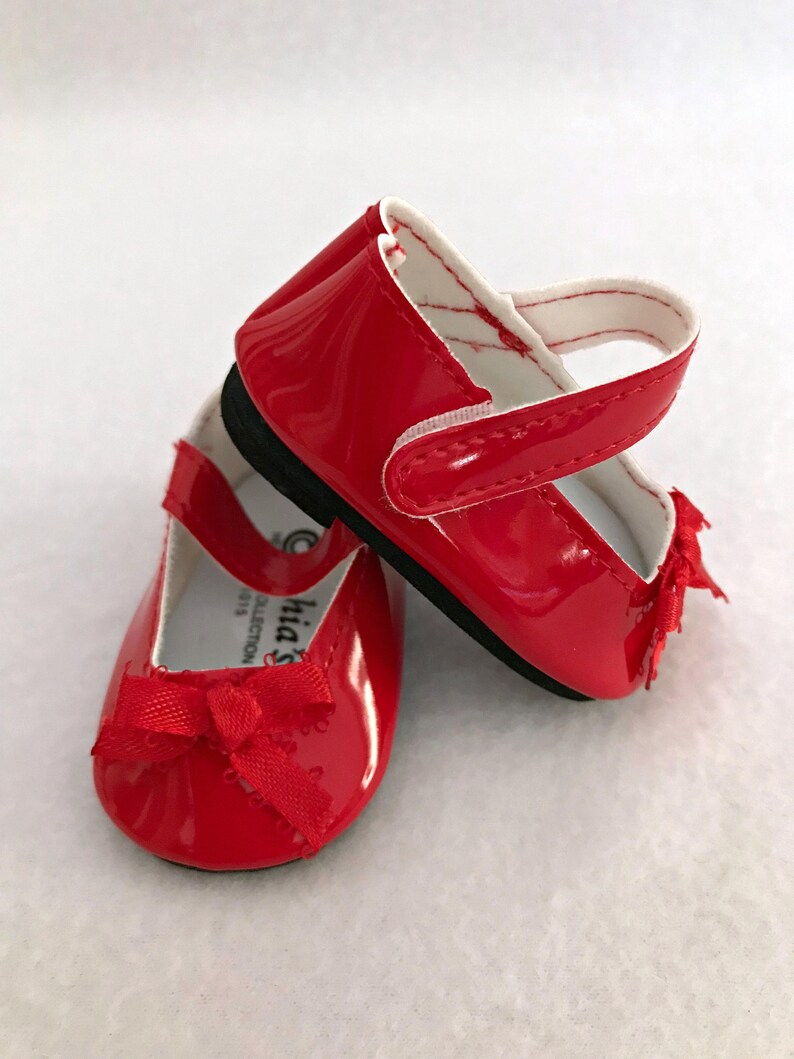 red doll shoes