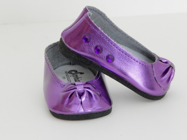 SHOES LAVENDER DRESSY FOR 18 IN AMERICAN GIRL DOLL ACCESSORY