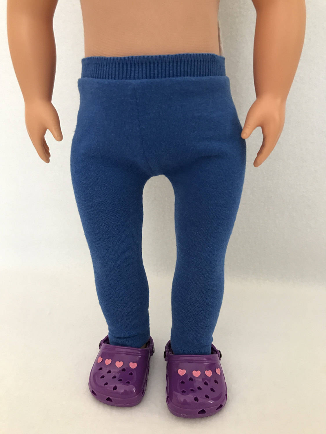 Doll Clothes Blue Leggings for 18 Inch Doll Knit Leggings | Etsy