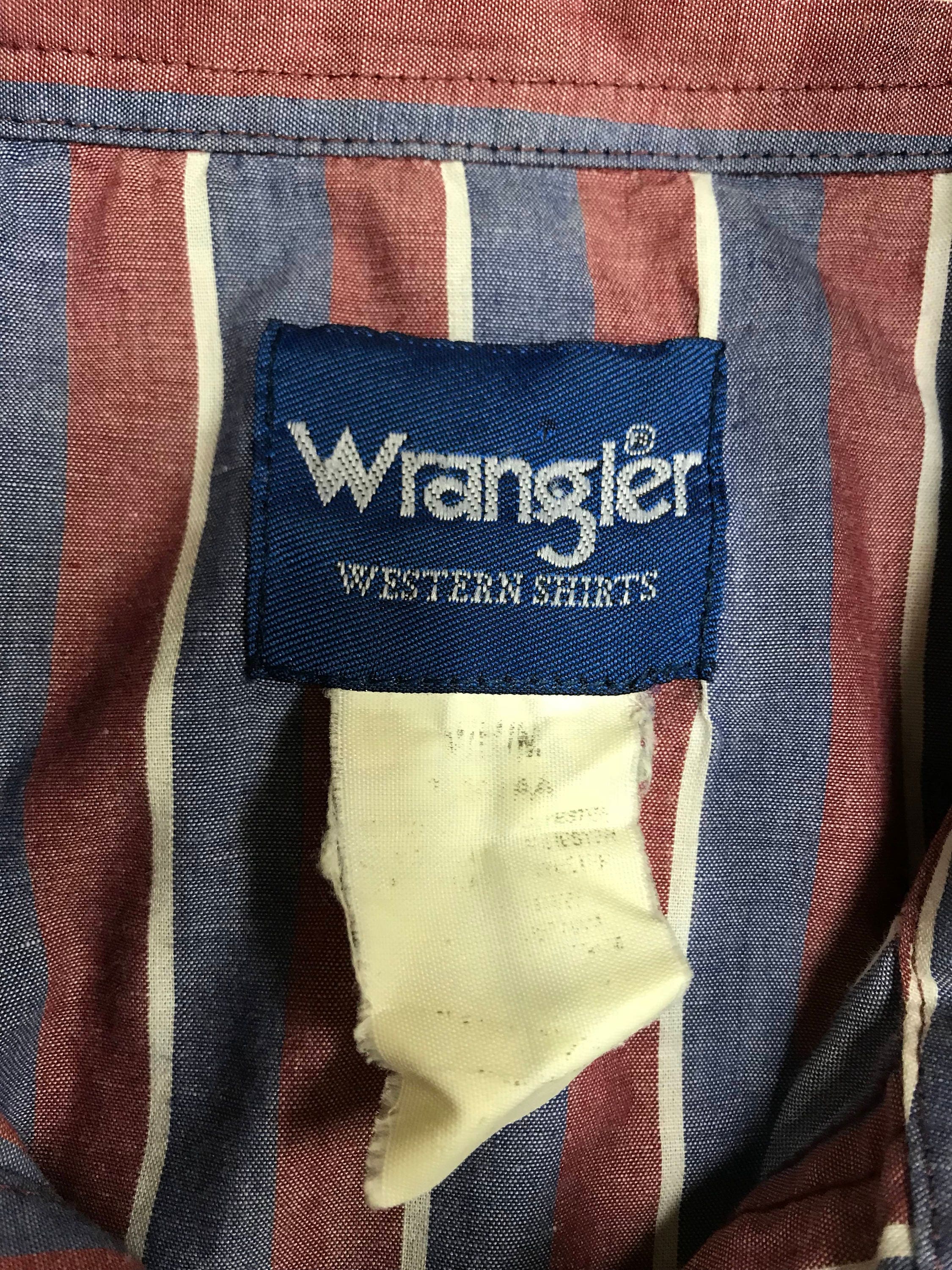 Men's vintage Wrangler short sleeved shirt m | Etsy