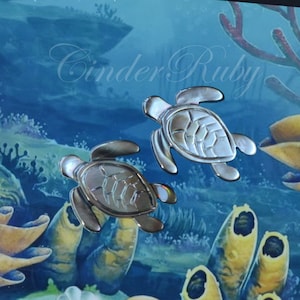 Black Shell Turtle Beads, 16*20 mm Black Mother of Pearl Tortoise Pendants/Charms