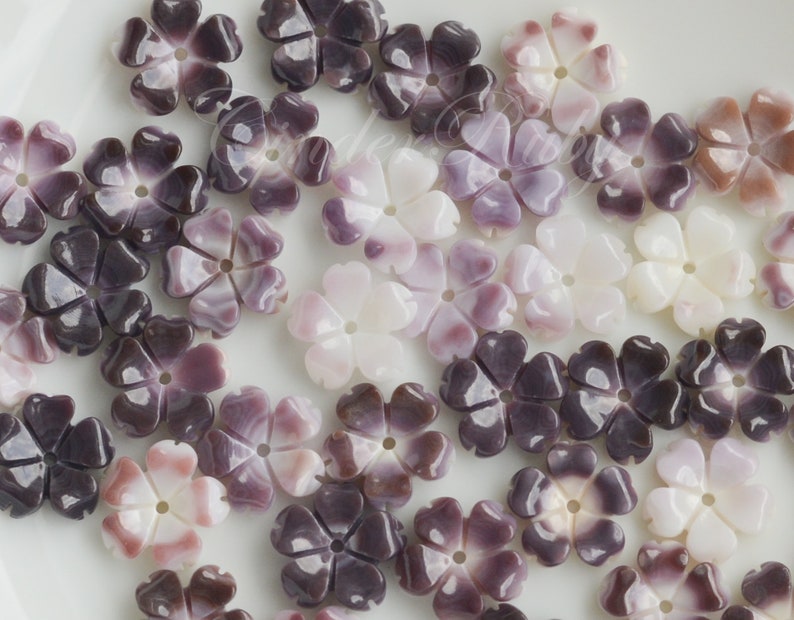 PERLINE Wampum 6mm Heishe Viola Naturale CONCHIGLIA Fornitura Di - Foto 13